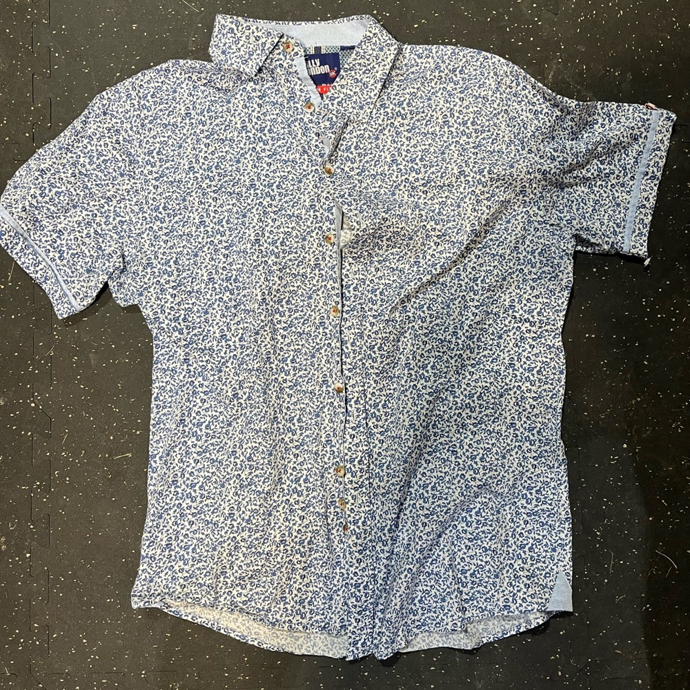 Blue Floral Men's Shirt